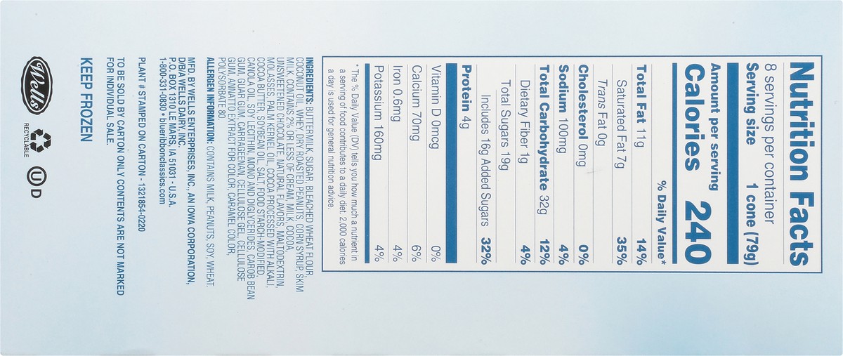 slide 6 of 11, Blue Ribbon Classics Vanilla Sundae Cone, 34.40 fl oz