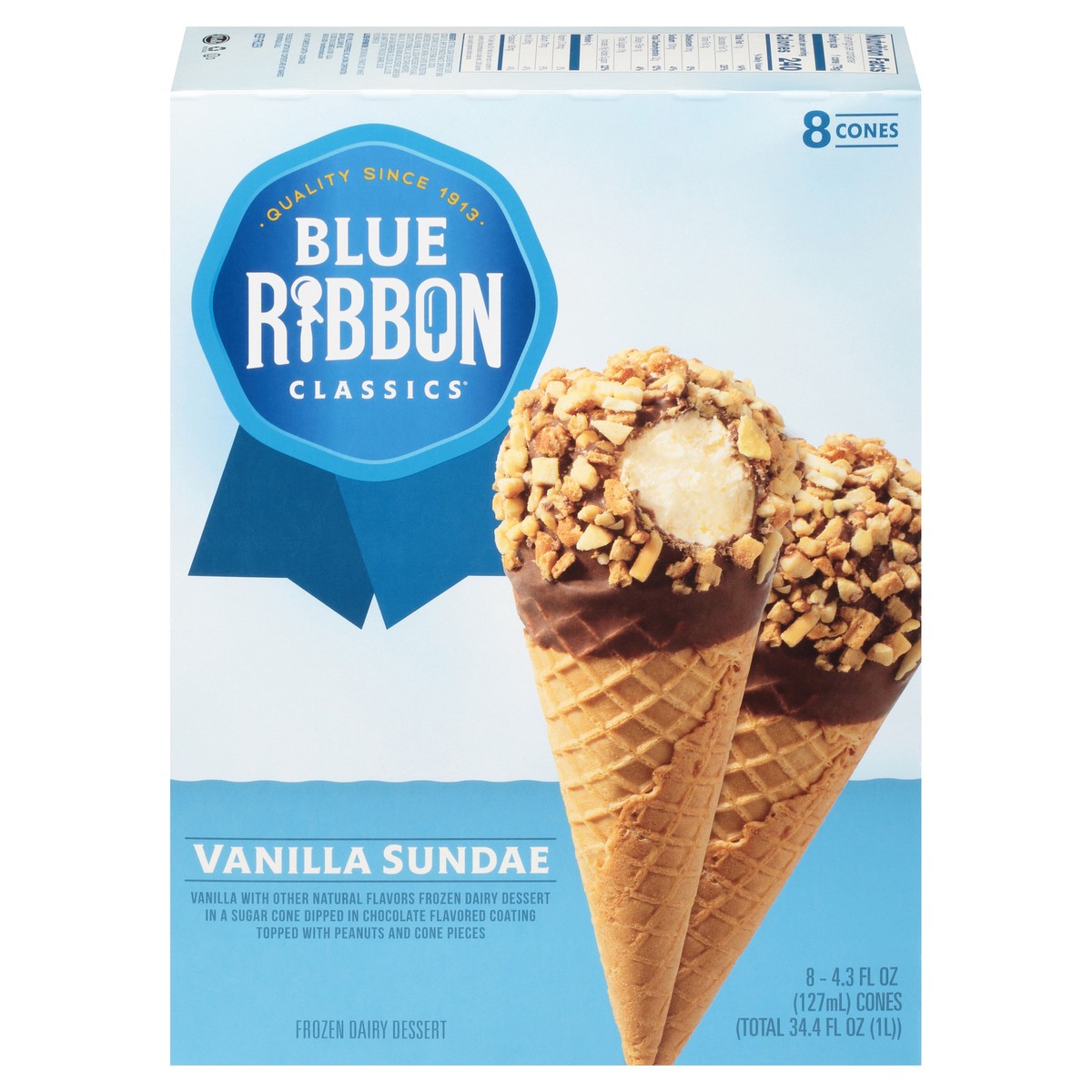 slide 5 of 11, Blue Ribbon Classics Vanilla Sundae Cone, 8 ct