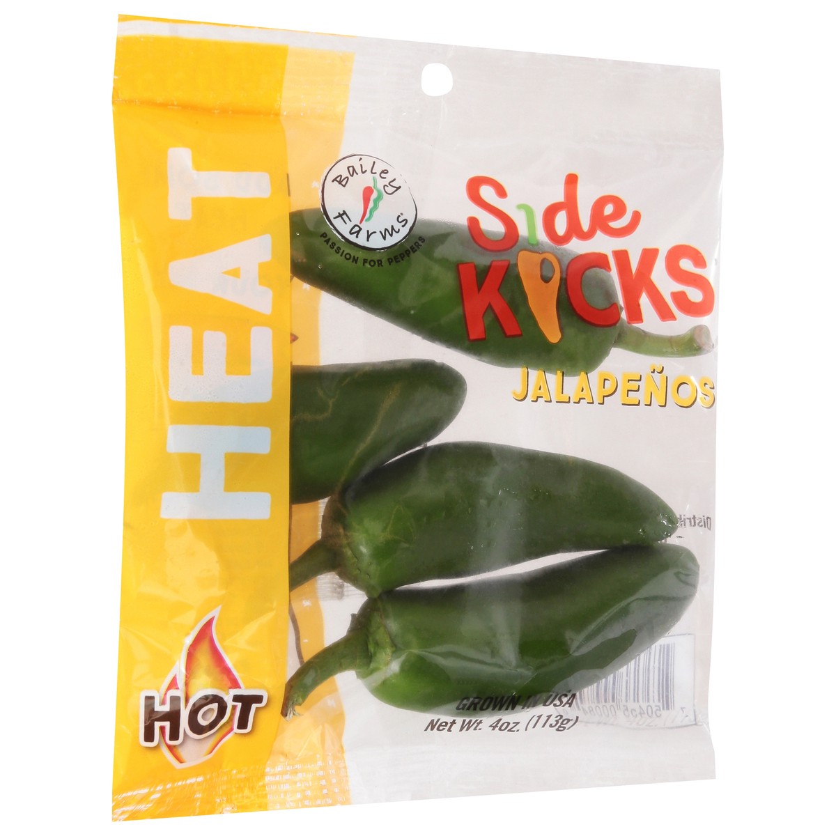 slide 5 of 9, Bailey Farms Side Kicks Hot Jalapenos 4 oz, 4 oz