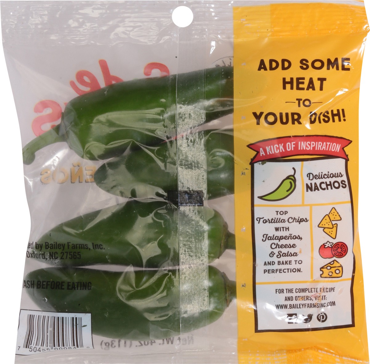 slide 6 of 9, Bailey Farms Side Kicks Hot Jalapenos 4 oz, 4 oz