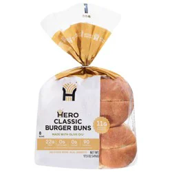Hero Classic Hamburger Buns - 17.5 oz