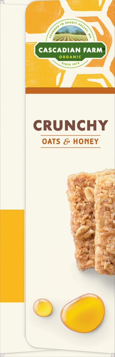 slide 6 of 13, Cascadian Farm Organic Crunchy Oats & Honey Granola Bars 5 ea, 10 ct; 1.42 oz