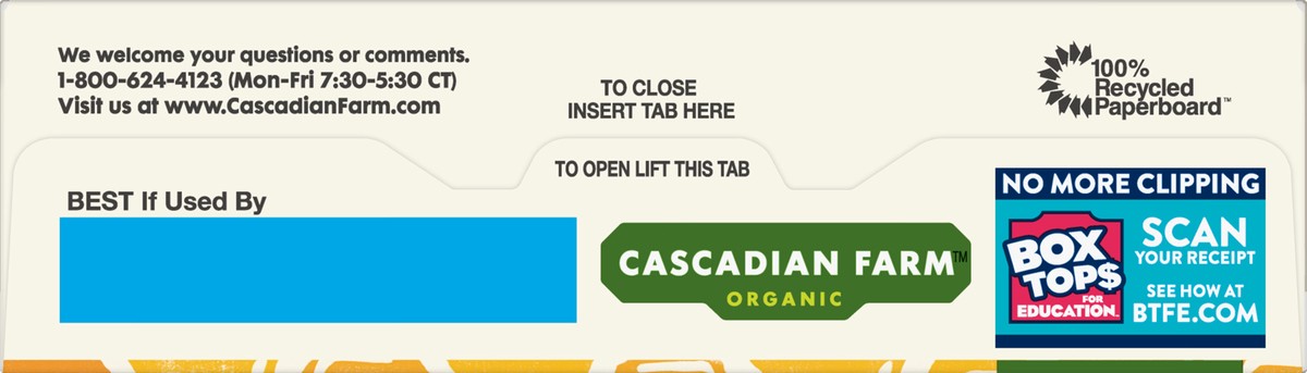 slide 8 of 13, Cascadian Farm Organic Crunchy Oats & Honey Granola Bars 5 ea, 10 ct; 1.42 oz