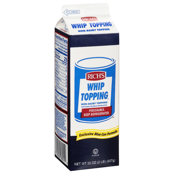 Rich's NonDairy Whipped Topping Ready To Whip 32 oz Shipt