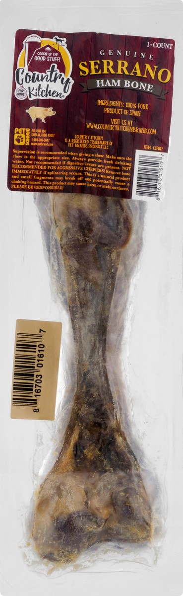 slide 8 of 11, Country Kitchen® serrano ham bone for dogs, 1 ct