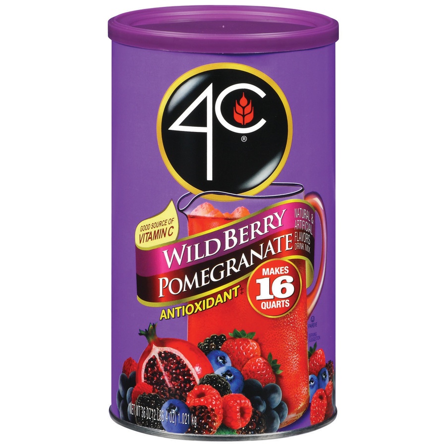 slide 1 of 1, 4C Wild Berry Pomegranate Antioxidant Drink Mix, 36 oz