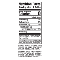slide 9 of 10, CORE Hydration+ Vibrance, Pink Grapefruit Extract Nutrient Enhanced Water with Vitamin C, Biotin and Zinc Bottle, 23.9 fl oz