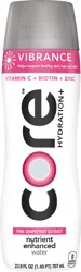 Core Hydration+ Vibrance Pink Grapefruit Extract Nutrient Enhanced Water with Vitamin C, Biotin and Zinc, 23.9 fl oz