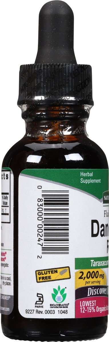 slide 7 of 9, Nature's Answer 2000 mg Fluid Extract Dandelion Root 1 fl oz, 1 fl oz
