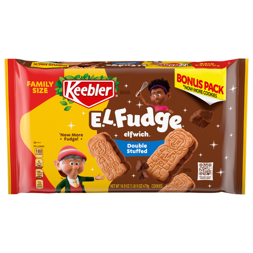 slide 1 of 1, KEEBLER E.L. Fudge Elfwich Double Fudge Cookies 16.9oz / 479g, 16.9 oz