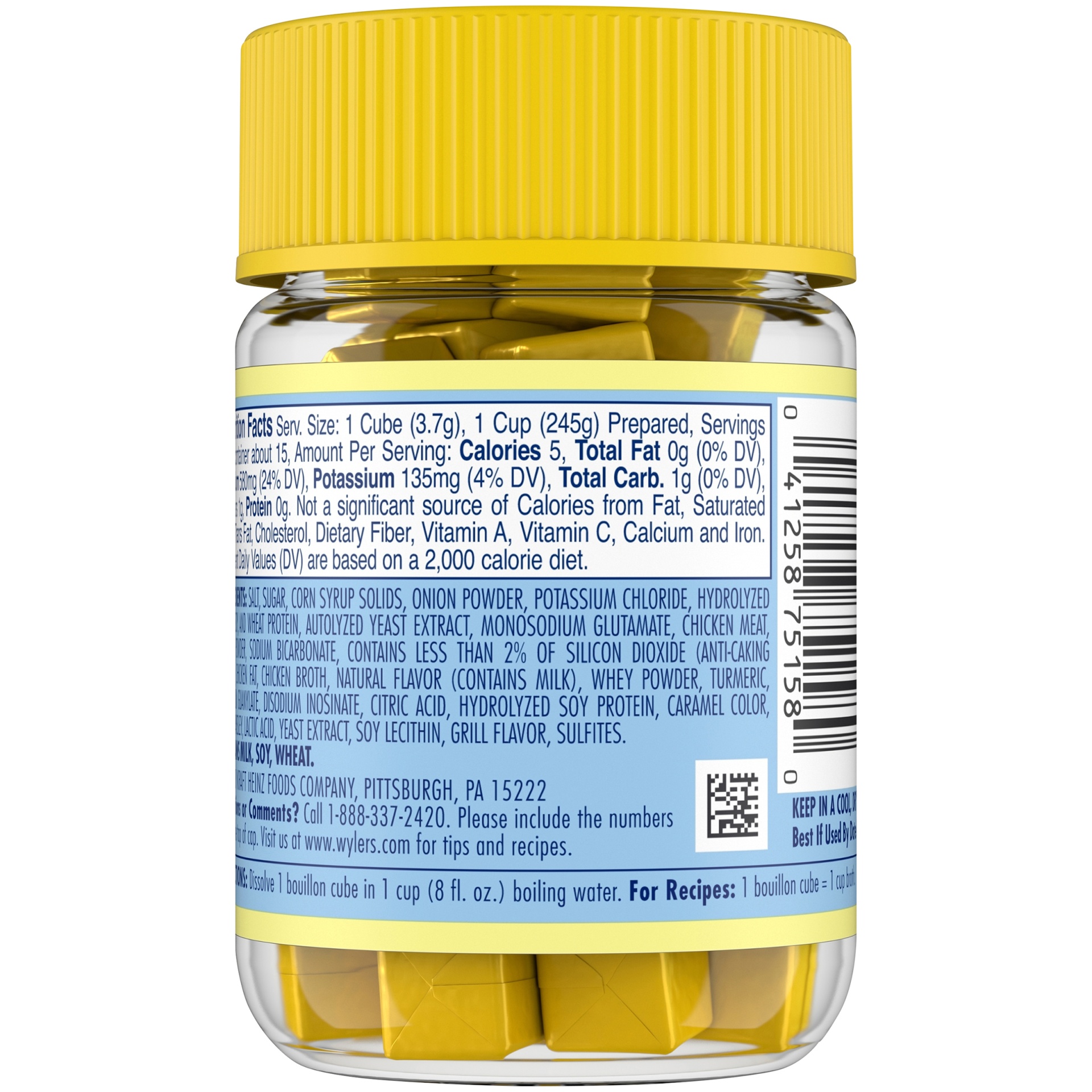 Wyler's Instant Bouillon Chicken Flavored Cubes with Reduced Sodium 2