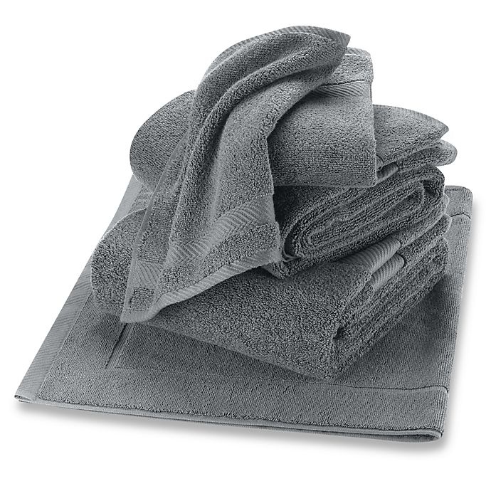 slide 1 of 1, Wamsutta Duet Hand Towel - Pewter, 1 ct