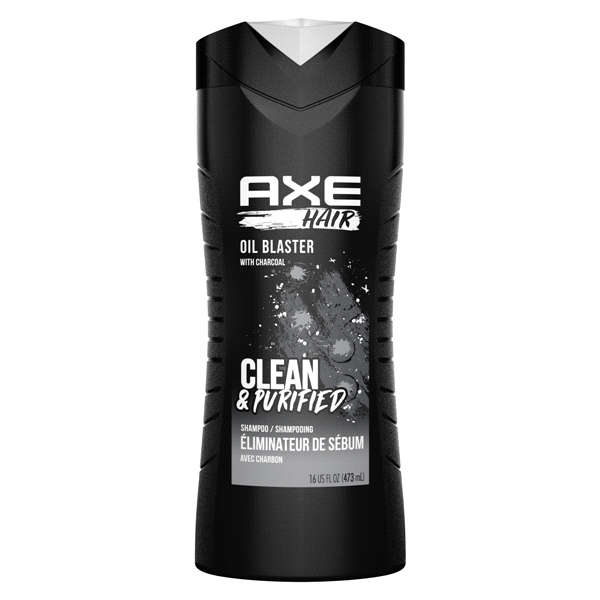 slide 1 of 1, AXE Men's Shampoo Oil Blaster With Charcoal, 16 oz