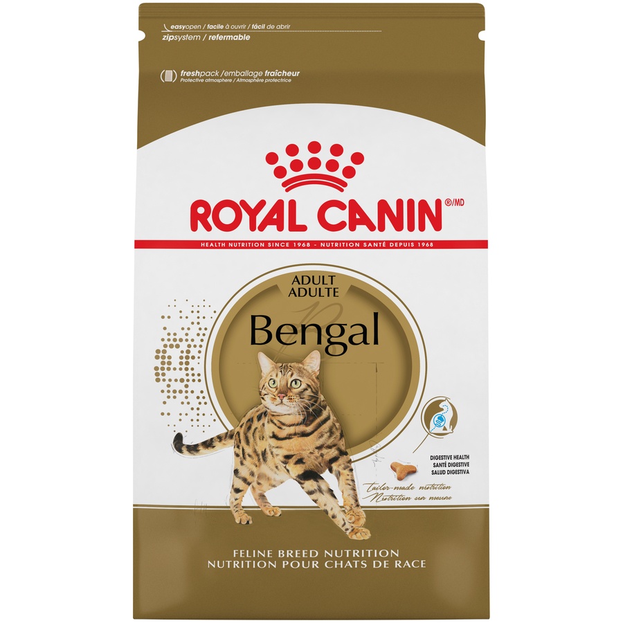 slide 1 of 9, Royal Canin Feline Breed Nutrition Bengal Dry Cat Food, 7 lb