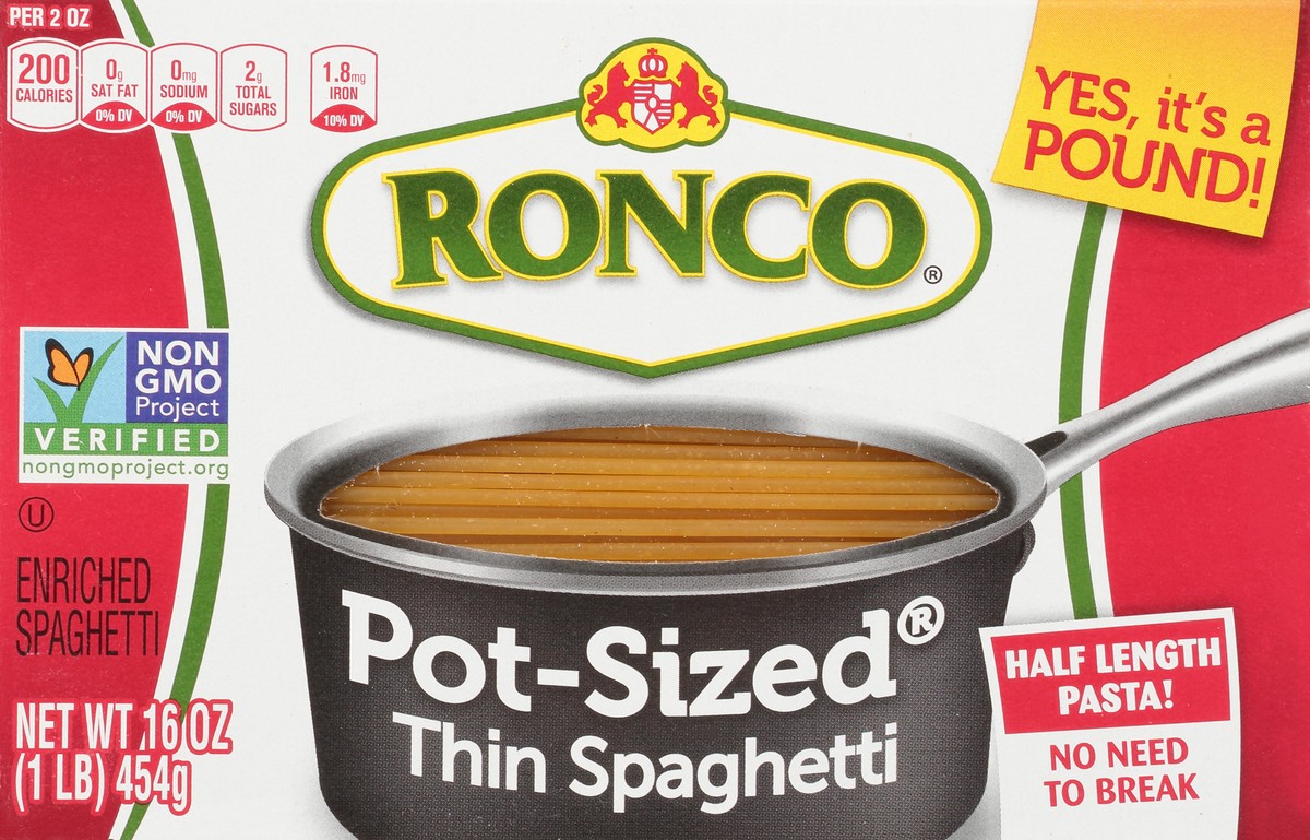 slide 11 of 14, Ronco Pot-Sized Spaghetti 16 oz, 16 oz