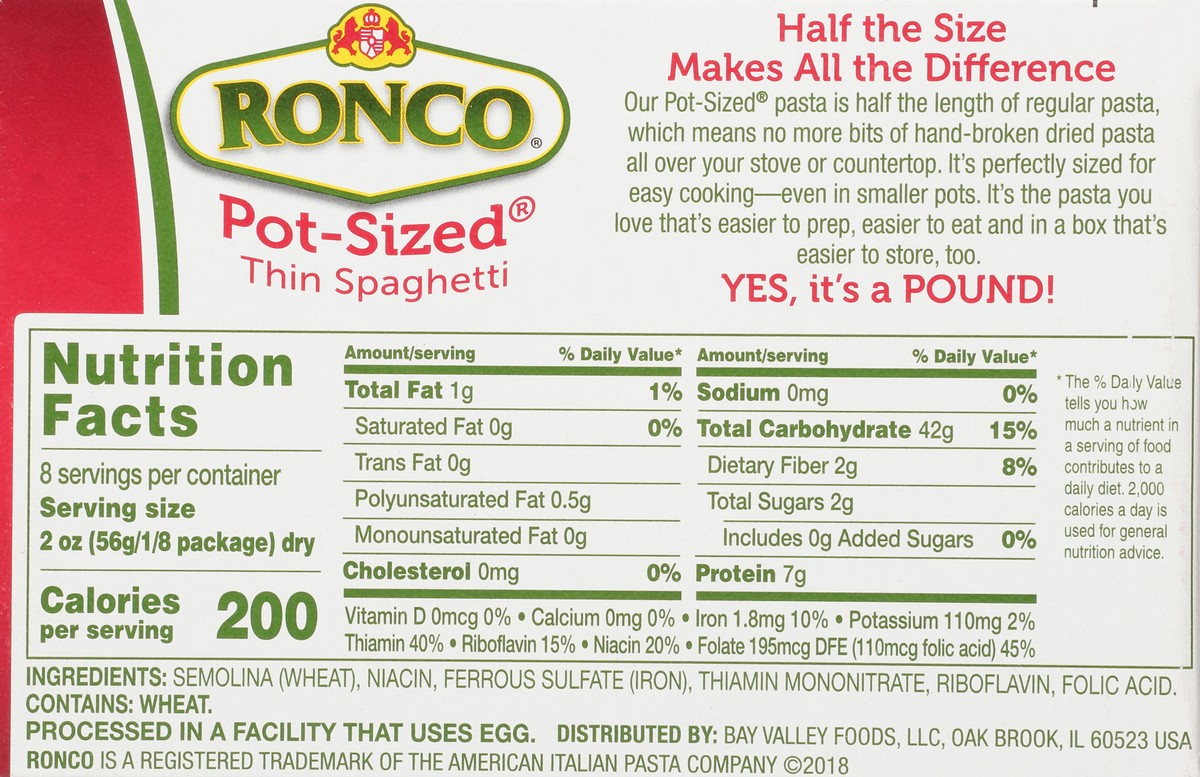 slide 2 of 14, Ronco Pot-Sized Spaghetti 16 oz, 16 oz