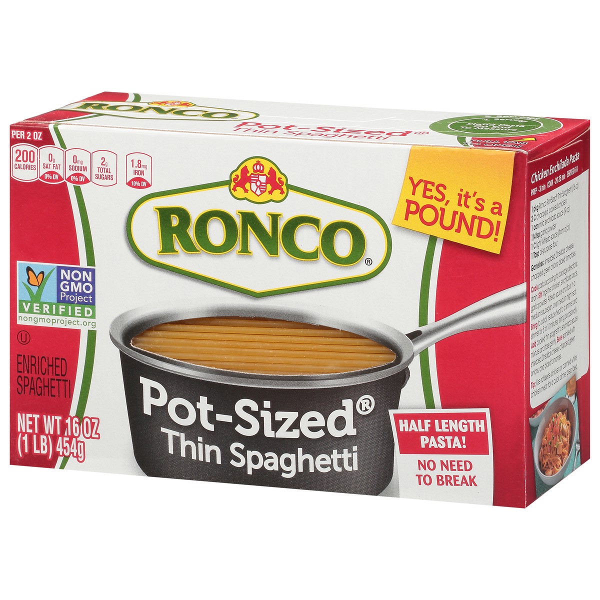 slide 14 of 14, Ronco Pot-Sized Spaghetti 16 oz, 16 oz