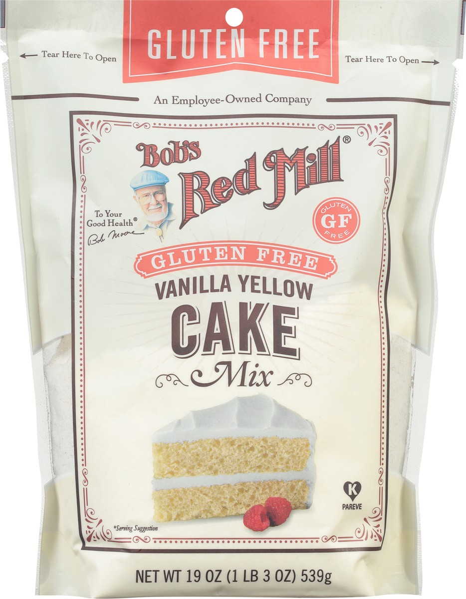 slide 4 of 9, Bob's Red Mill Gluten Free Vanilla Yellow Cake Mix 19 oz, 19 oz