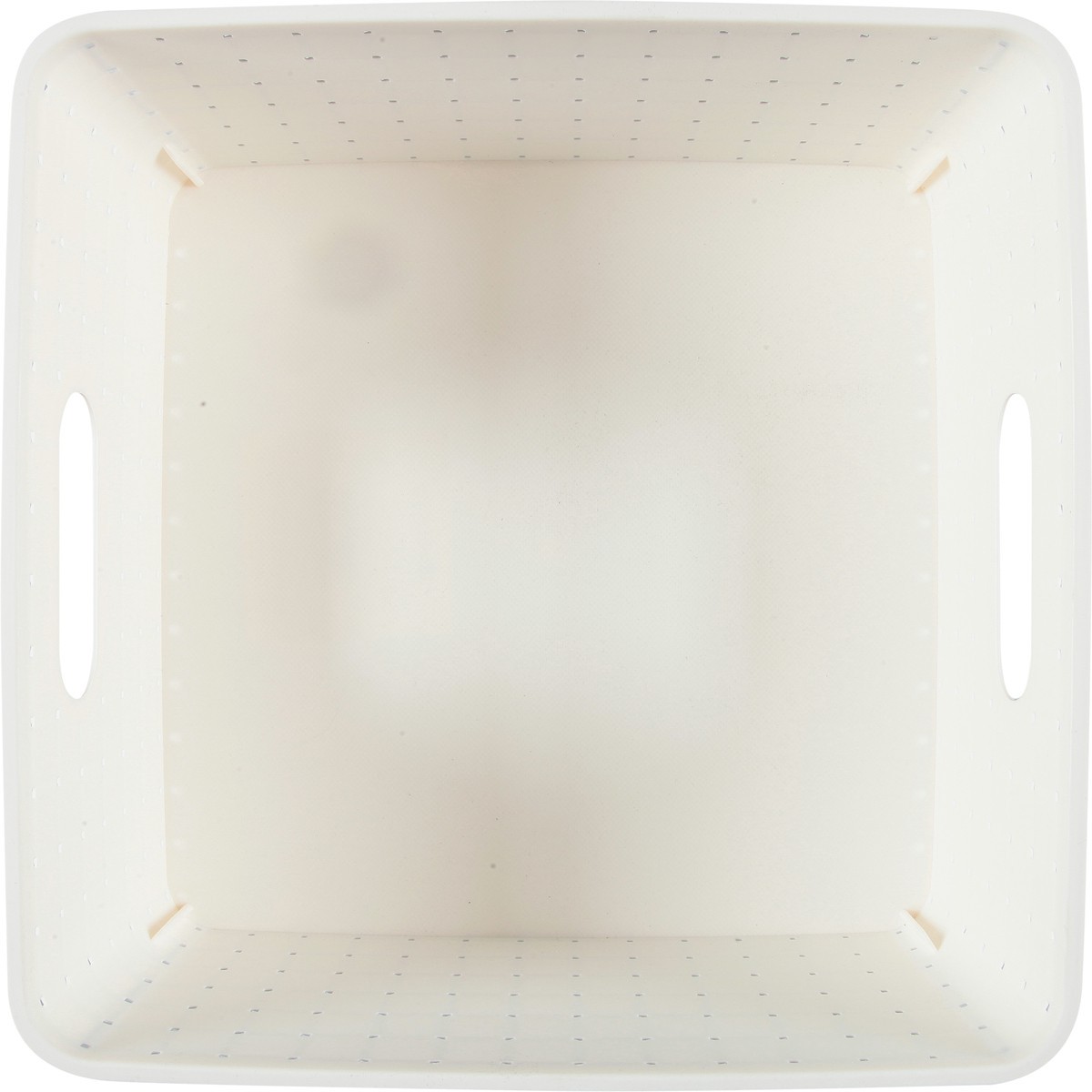 slide 7 of 9, Whitmor Rectangle Woven Storage Basket Ivory, 1 ct