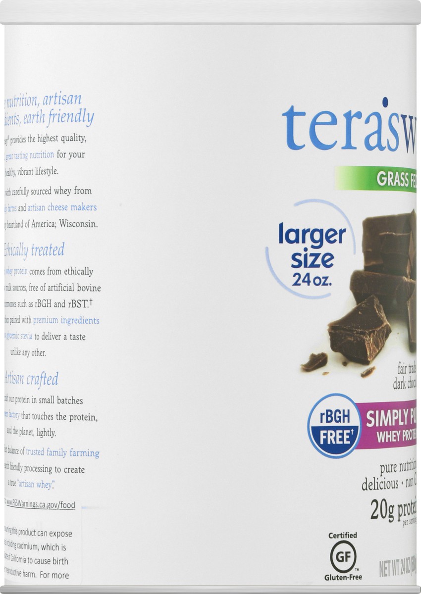 slide 10 of 12, Simply Teras Simply Tera Organic Simply Pure Fair Trade Chocolate Whey Protein Powder, 24 oz