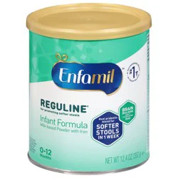 Enfamil Reguline 0-12 Months Milk-Based Powder with Iron Infant Formula 12.4 oz