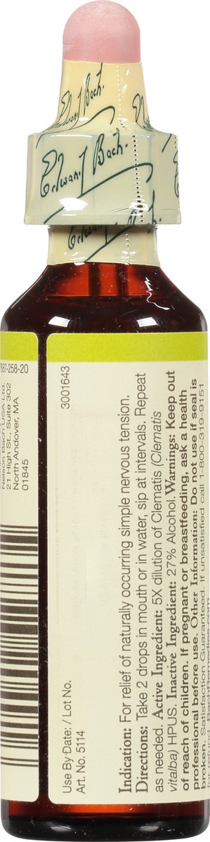 slide 6 of 9, Bach Original Flower Remedies Clematis 0.7 fl oz, 0.7 fl oz