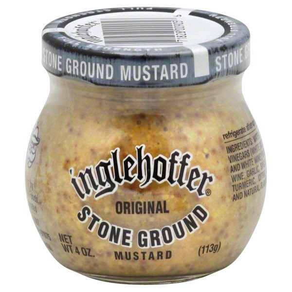 slide 1 of 2, Inglehoffer Stone Ground Original Mustard 4 oz, 4 oz