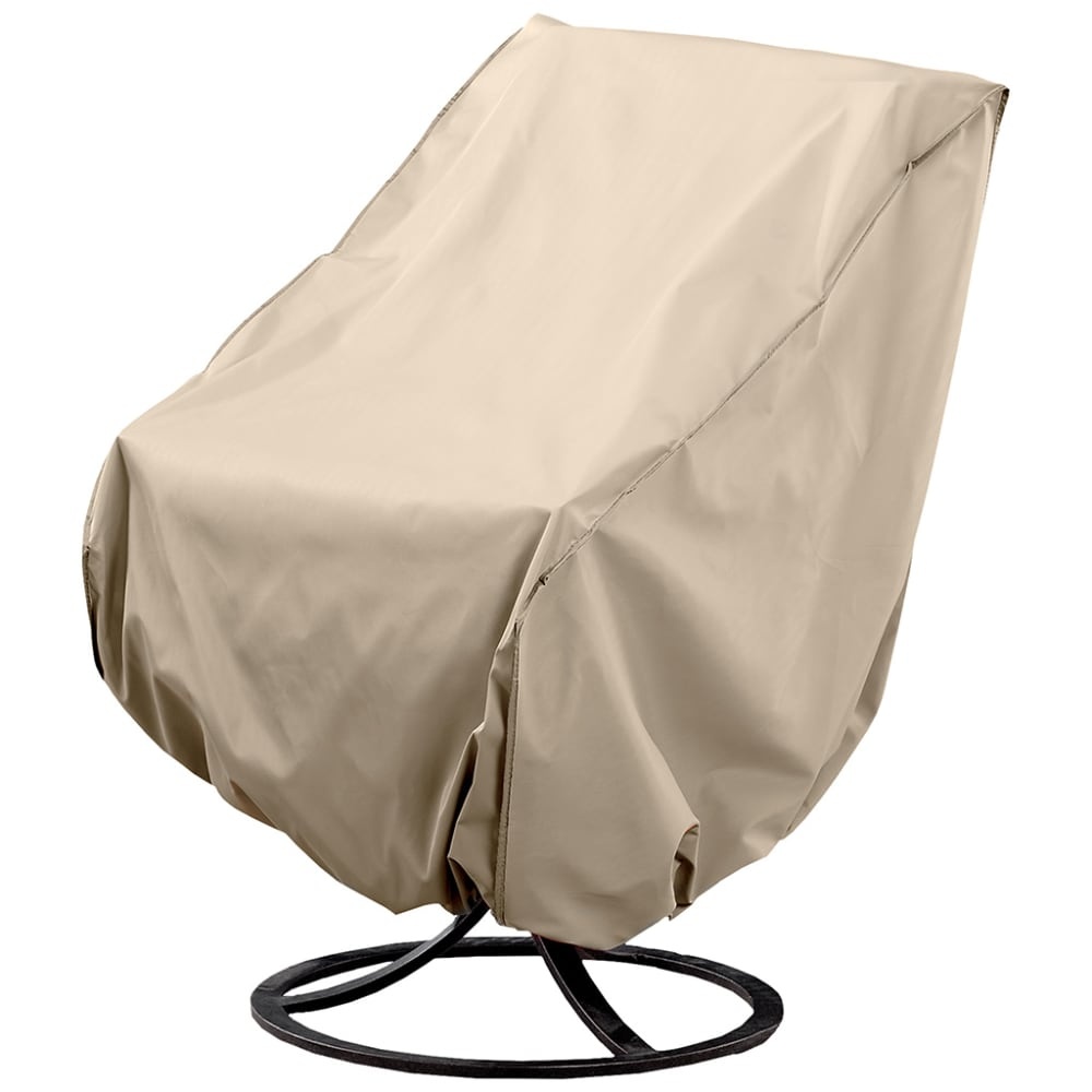 slide 1 of 1, Hd Designs Outdoors Chair Cover - Taupe, 33 in x 27 in x 35 in