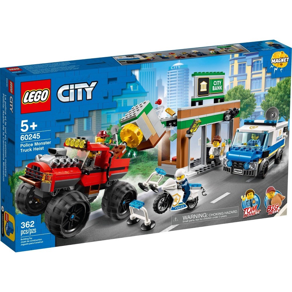 slide 4 of 7, LEGO City Police Monster Truck Heist Building Set for Kids 60245, 1 ct