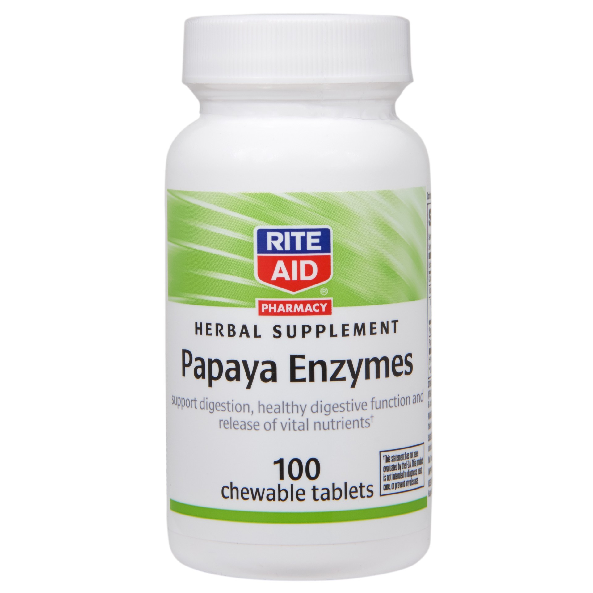 slide 1 of 1, Rite Aid Ra Papaya Enzyme Tab, 100 ct