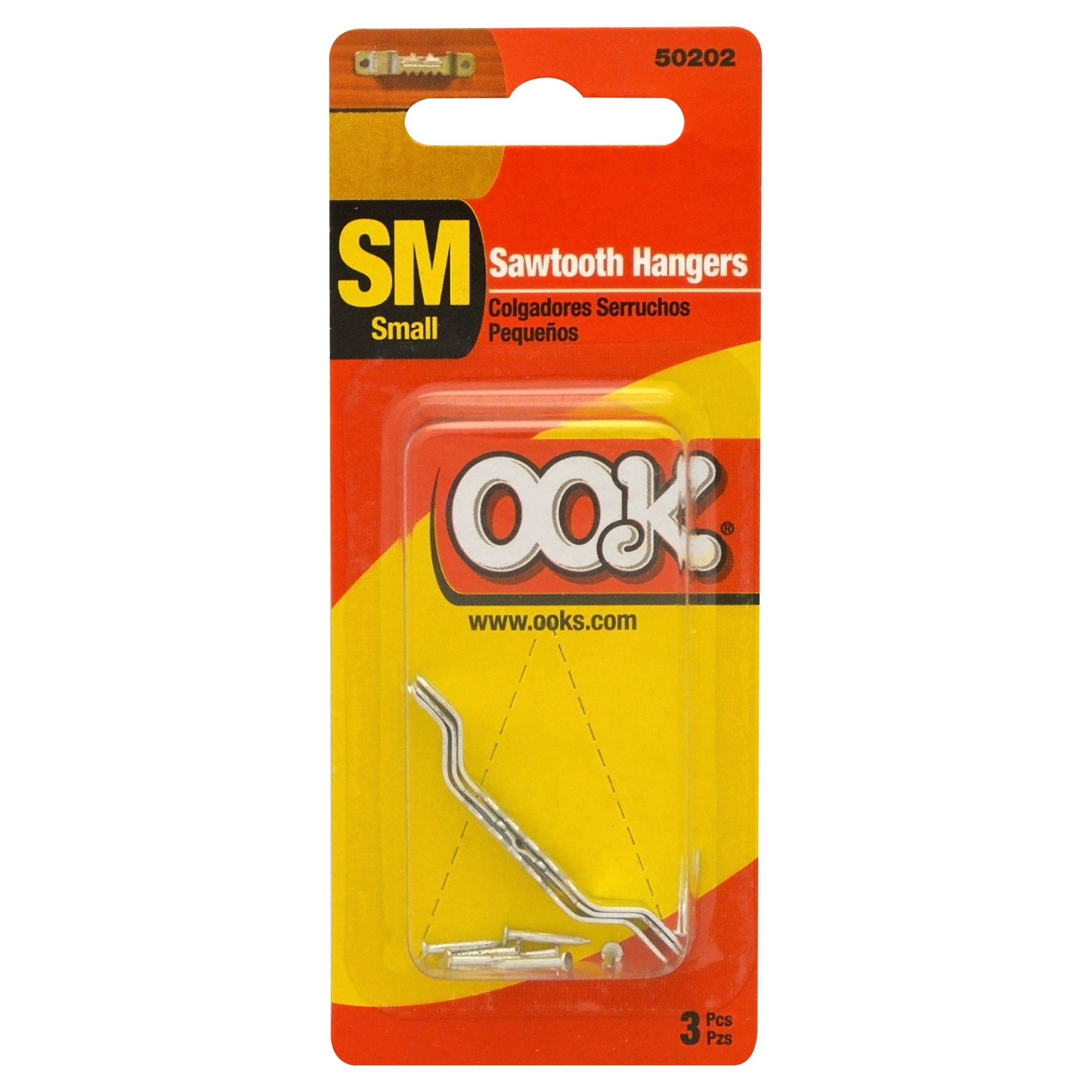 slide 1 of 1, OokSelf-Leveling Sawtooth Hangers, Small, 1 ct