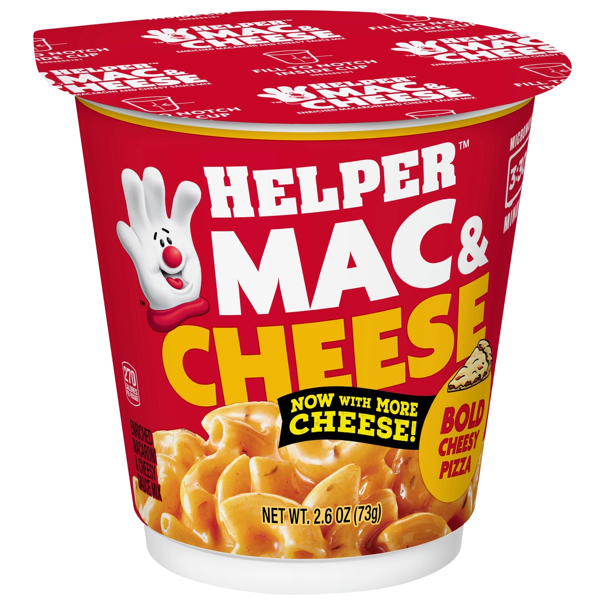 slide 2 of 11, Helper Bold Cheesy Pizza Mac & CheeseCup\Tub, 2.6 oz