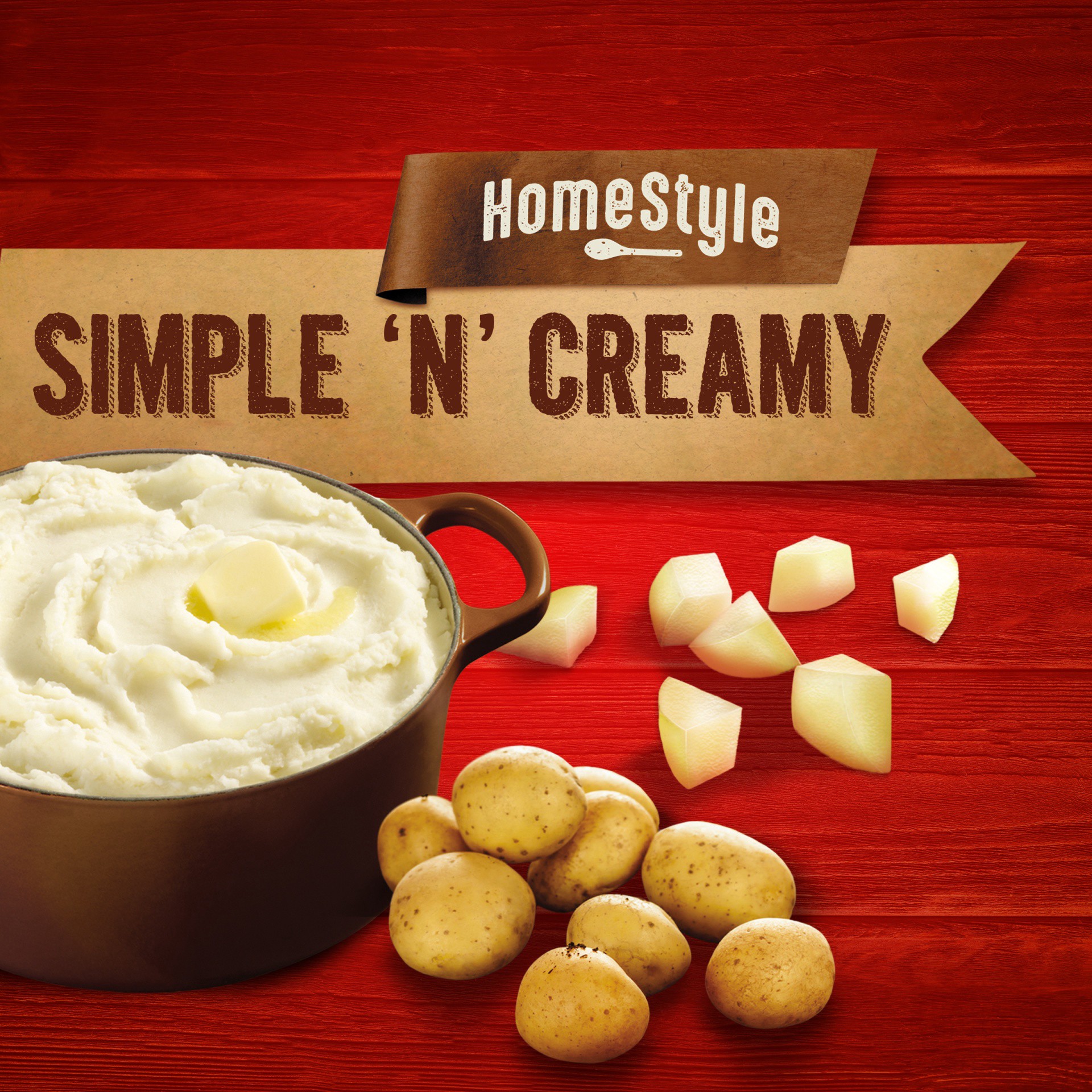 slide 4 of 9, Ore-Ida Home Style Simple'N' Creamy Mashed Potatoes Frozen Side Dish, 22 oz