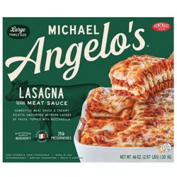 Michael Angelo's Lasagna with Meat Sauce Large Family Size 46 oz