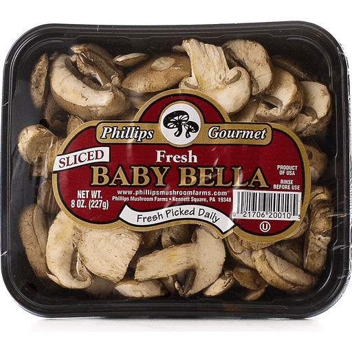 slide 2 of 2, Baby Bellas Sliced Mushrooms, 1 ct