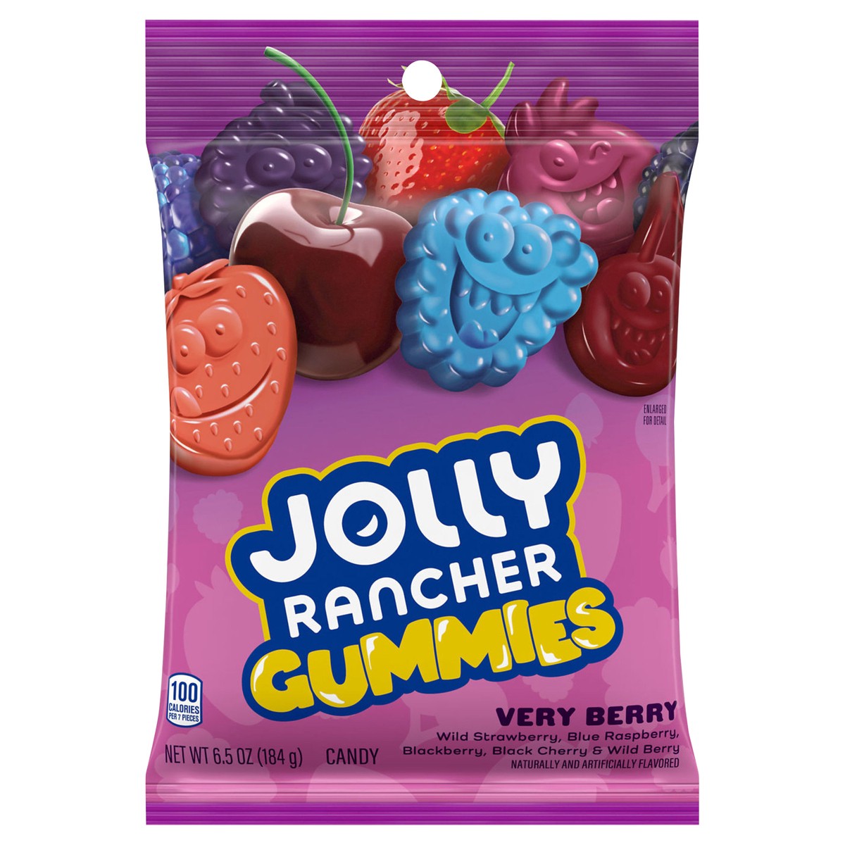 slide 1 of 1, JOLLY RANCHER Gummies Very Berry Fruit Flavored Candy Bag, 6.5 oz, 6.5 oz