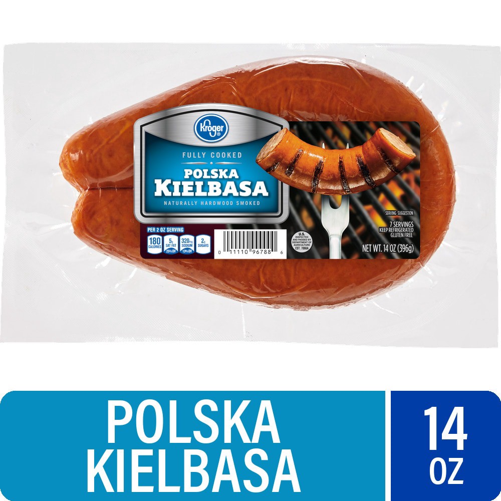slide 1 of 4, Kroger Polska Kielbasa Sausage, 14 oz