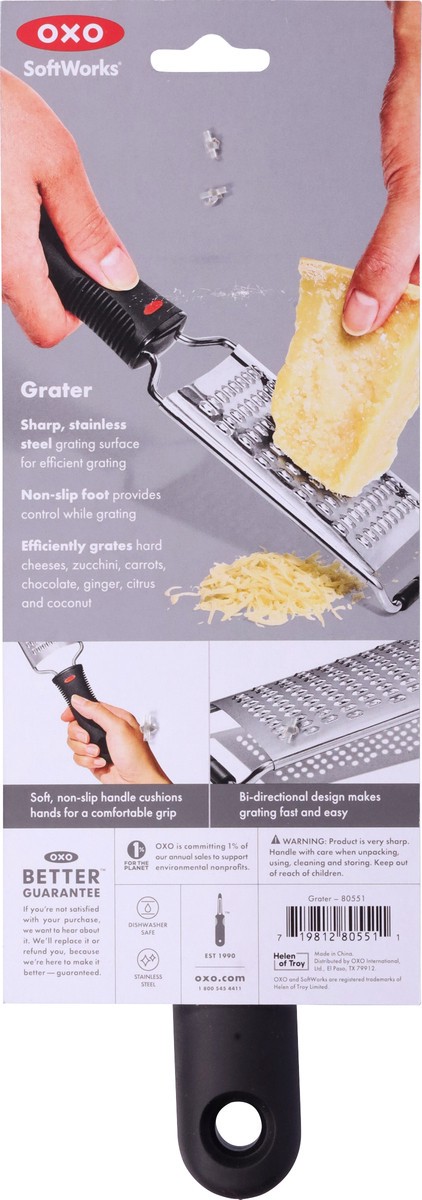 slide 10 of 13, OXO Softworks Grater 1 Each, 1 ct