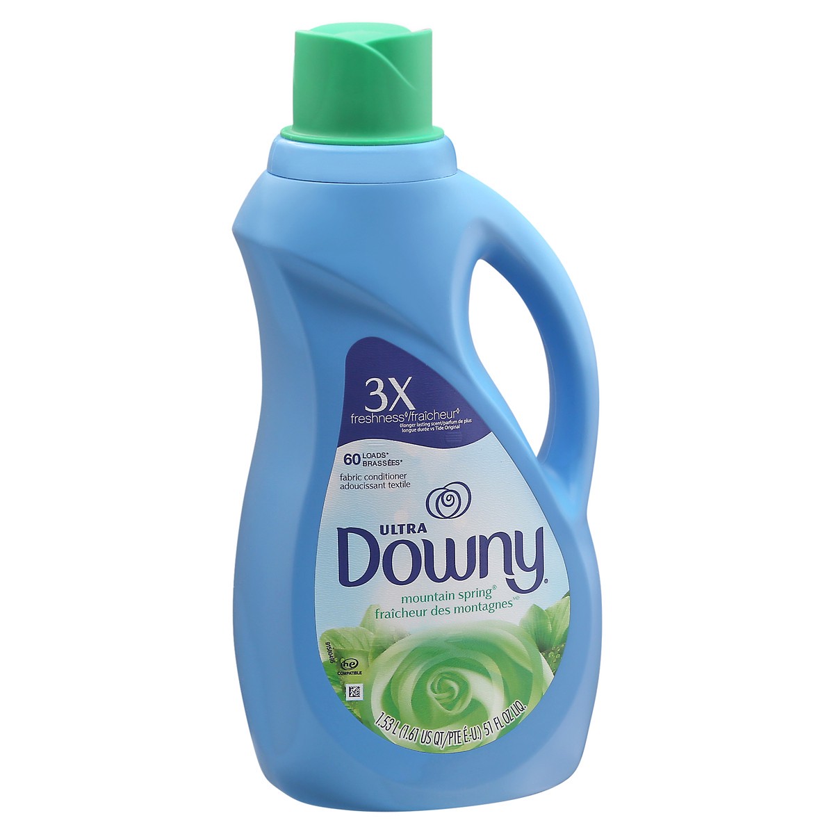 slide 6 of 9, Downy Ultra Mountain Spring Liquid Fabric Conditioner, 51 fl oz