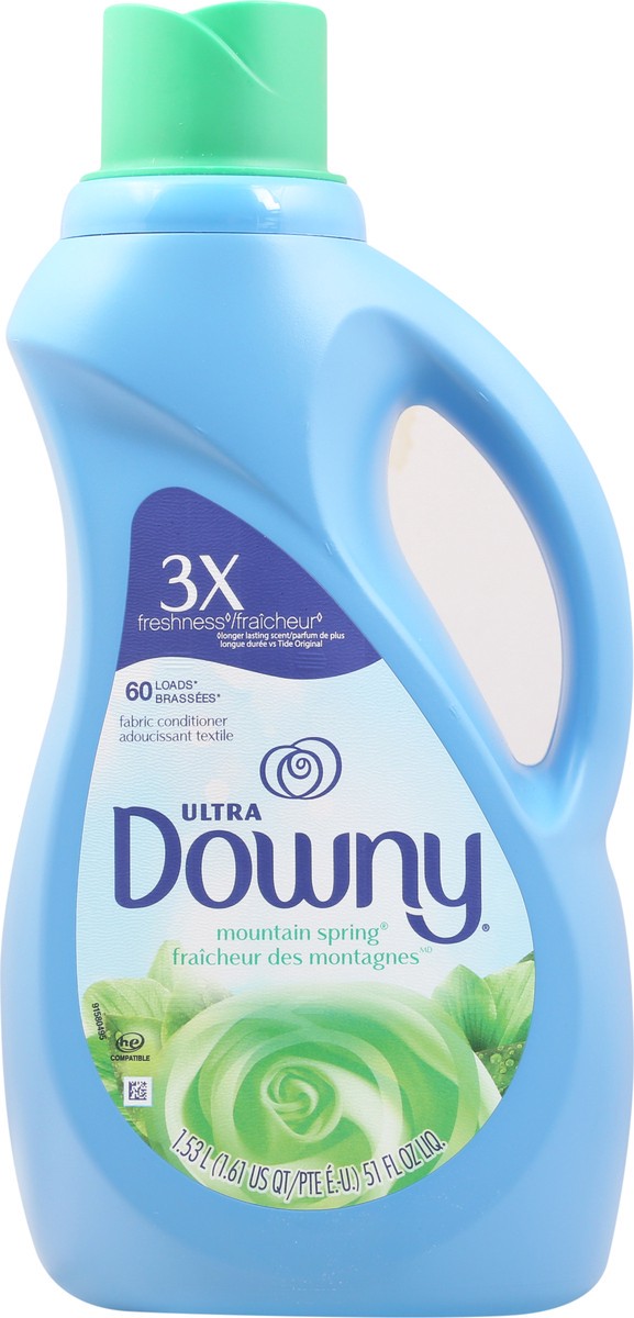 slide 7 of 9, Downy Ultra Mountain Spring Liquid Fabric Conditioner, 51 fl oz