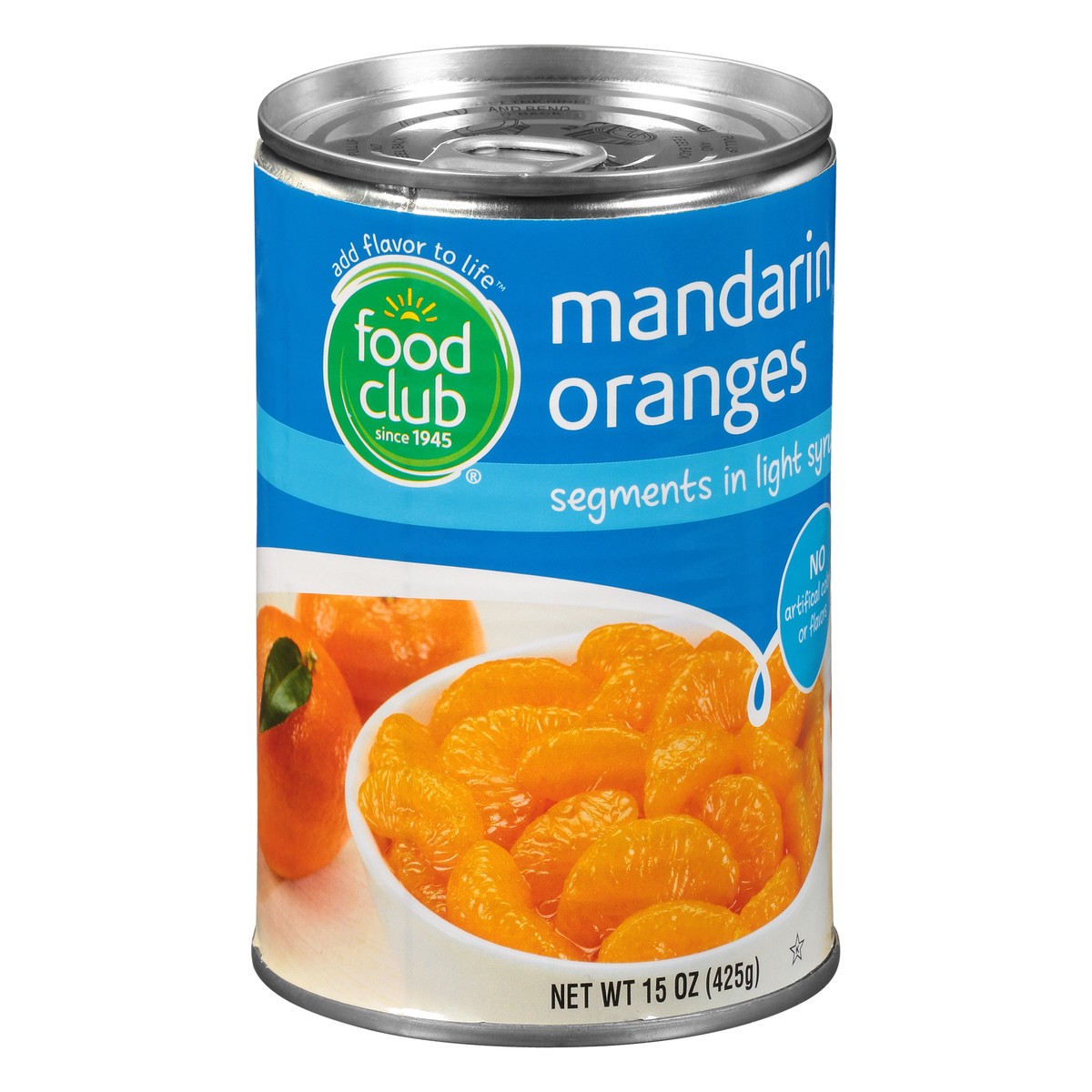 slide 2 of 10, Food Club Mandarin Oranges Segments In Light Syrup, 15 oz