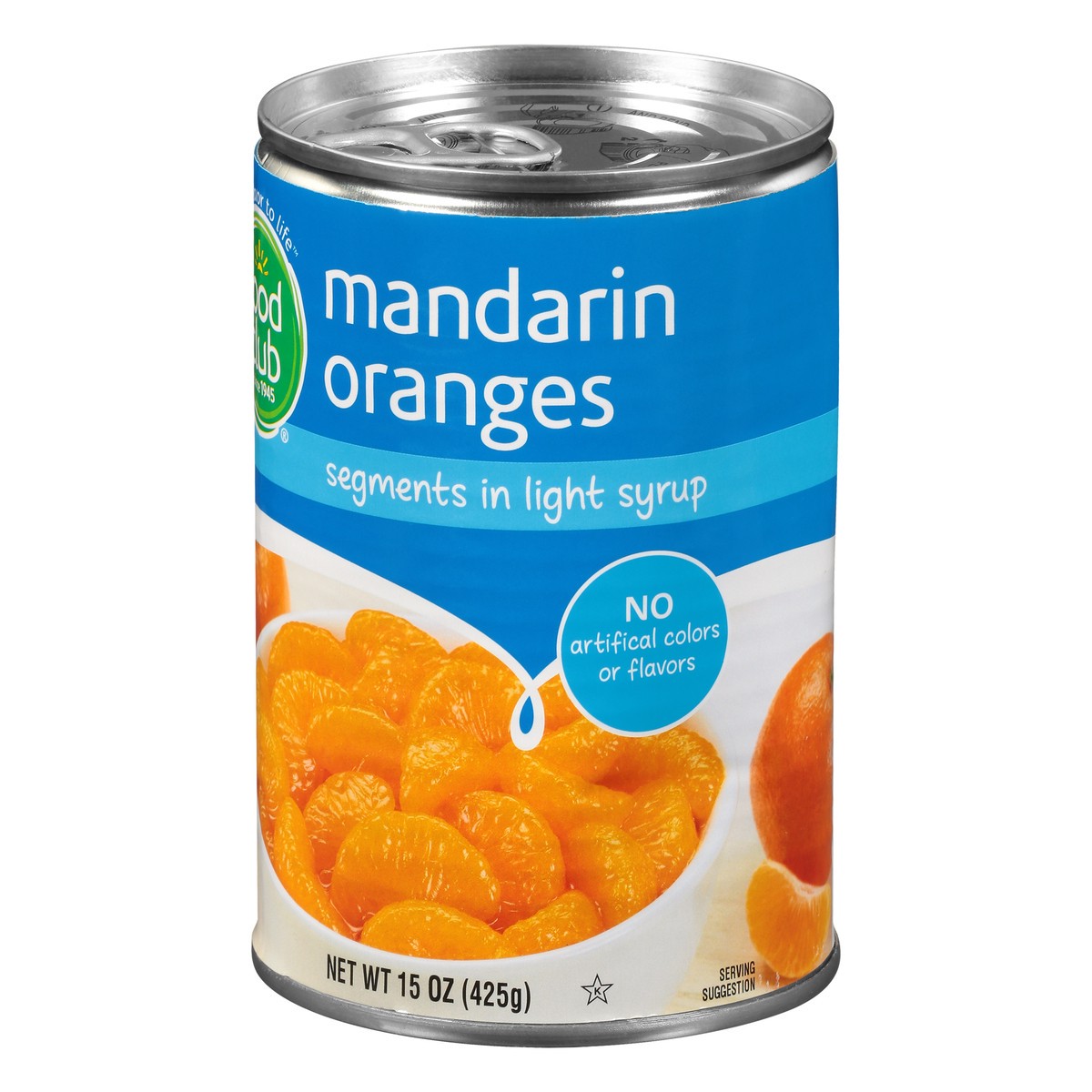 slide 3 of 10, Food Club Mandarin Oranges Segments In Light Syrup, 15 oz