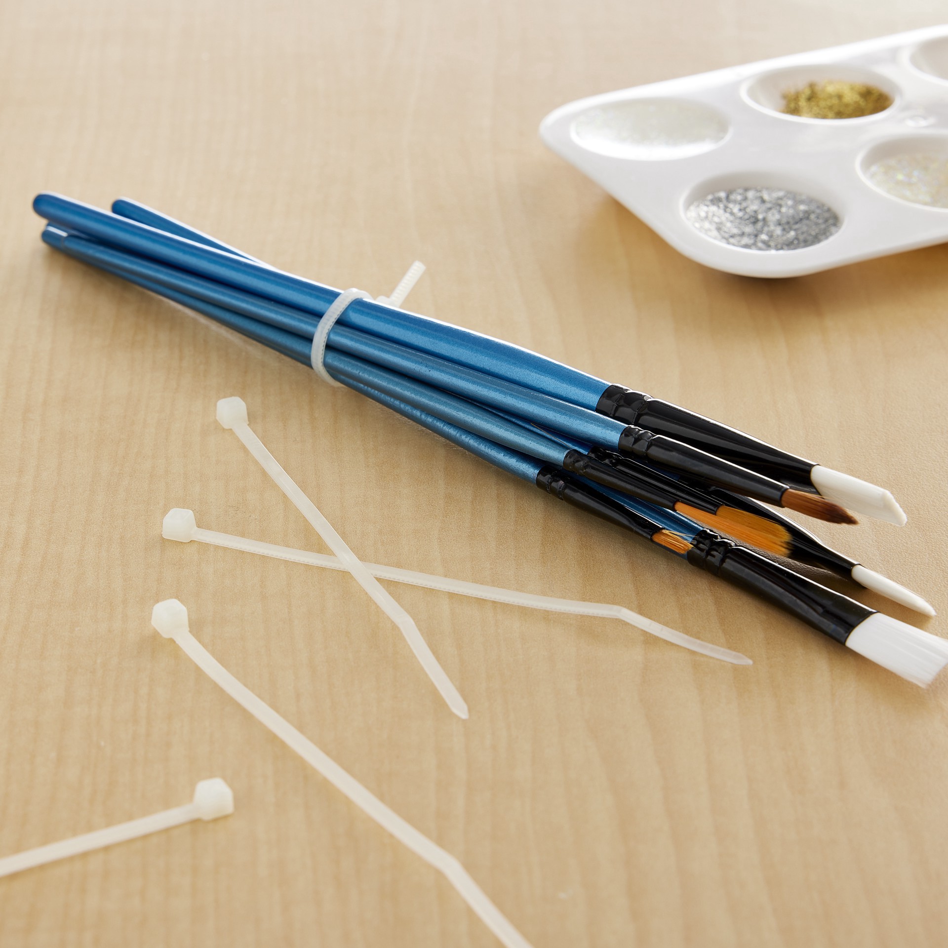 slide 3 of 3, Bundle Buddies Natural Multi Purpose Cable Ties, 4 in