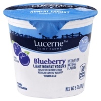 slide 1 of 3, Lucerne Dairy Farms Yogurt Nonfat Light Blueberry Flavored, 6 oz