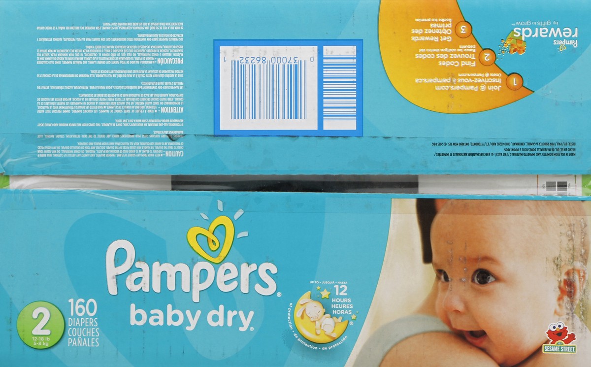 slide 2 of 7, Pampers Diapers 160 ea, 160 ct