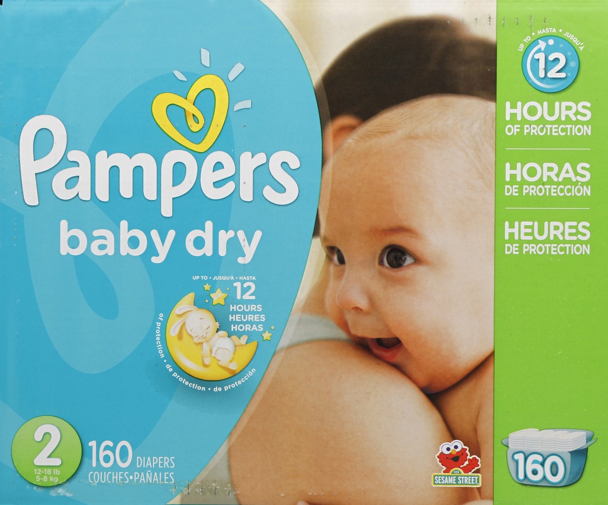 slide 5 of 7, Pampers Diapers 160 ea, 160 ct