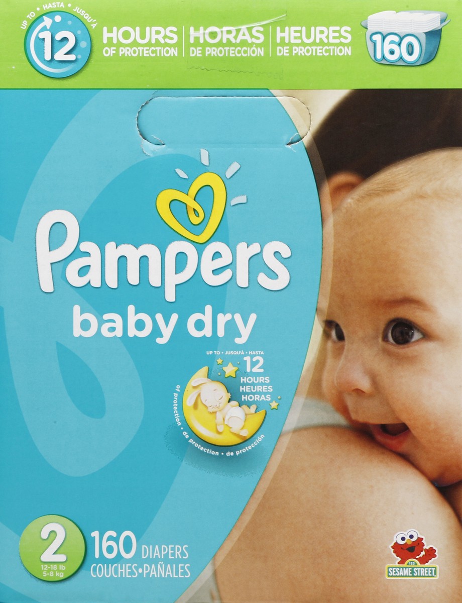 slide 7 of 7, Pampers Diapers 160 ea, 160 ct