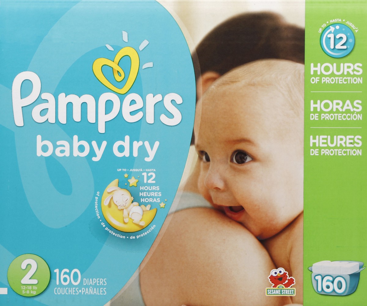 slide 1 of 7, Pampers Diapers 160 ea, 160 ct