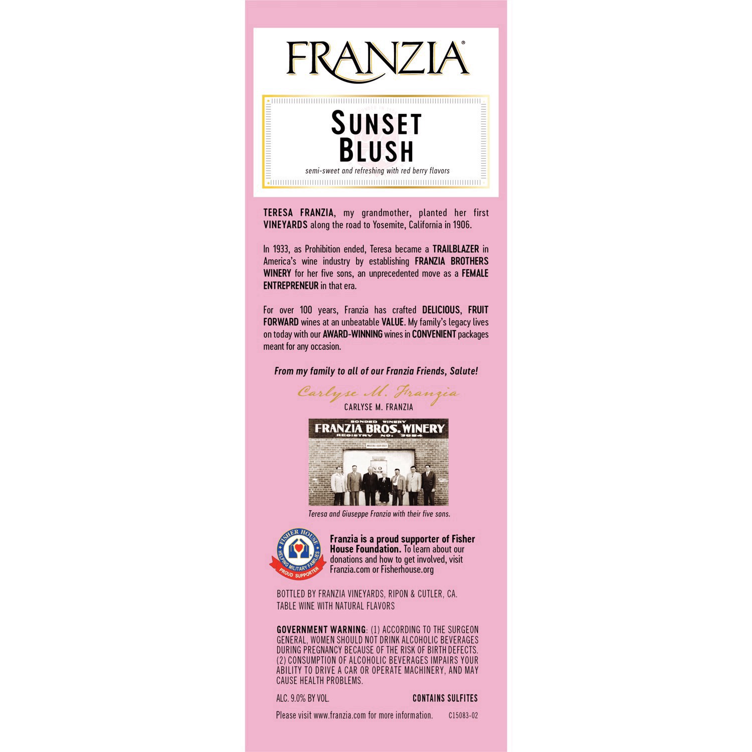 slide 6 of 10, Franzia Sunset Blush Rose Wine - 3L Box, 3 liter