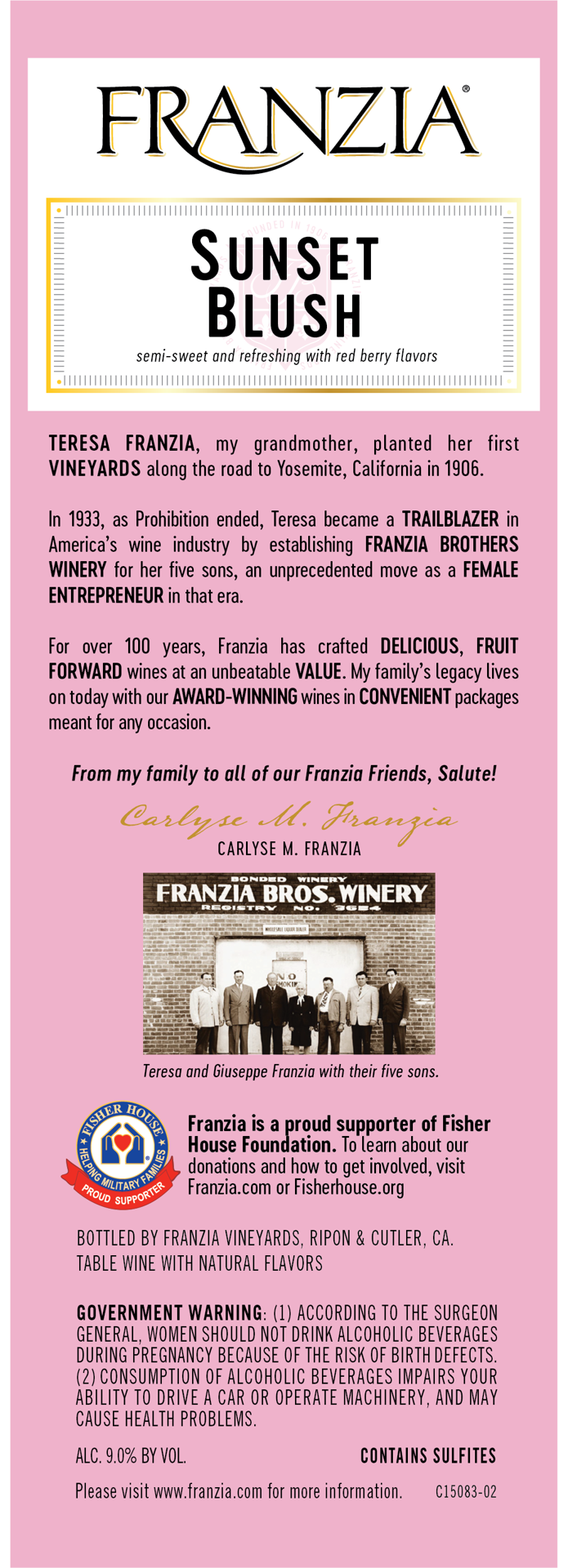 slide 3 of 4, Franzia Sunset Blush Pink Wine, 3 liter